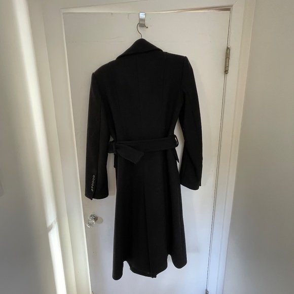 Zara wool mid length coat with belt - Picture 2 of 5
